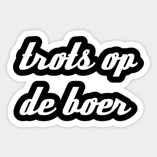 Trots op de boer Sticker